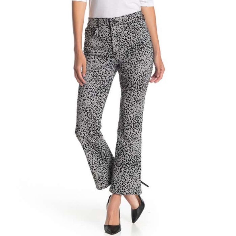 NWT RAG & BONE HANA CROP CHEETAH JEANS 28 6 HI-RIS